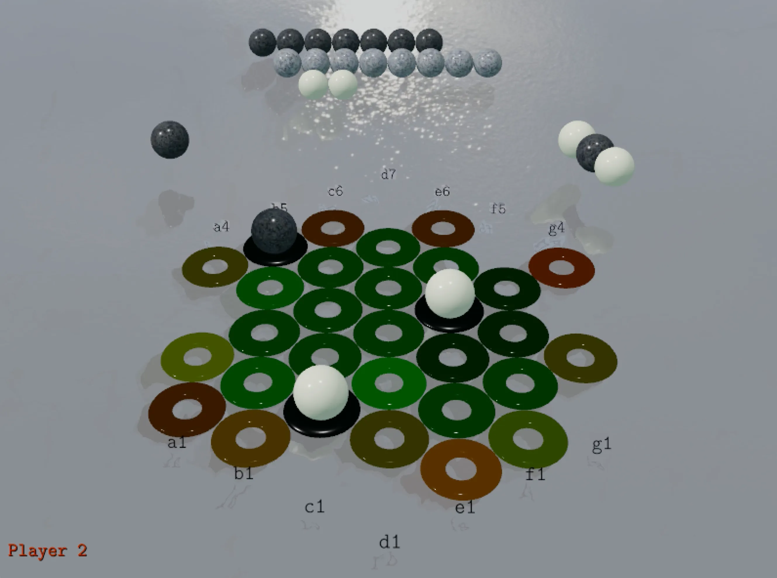 Zertz game in-engine playthrough